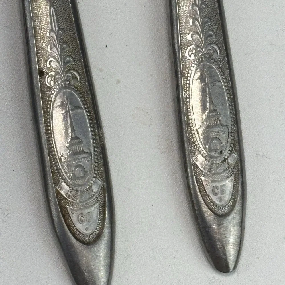 USSR Butter Knives Lot Of 5 Communist Russian Soviet PAVLOVO factory KIROVA